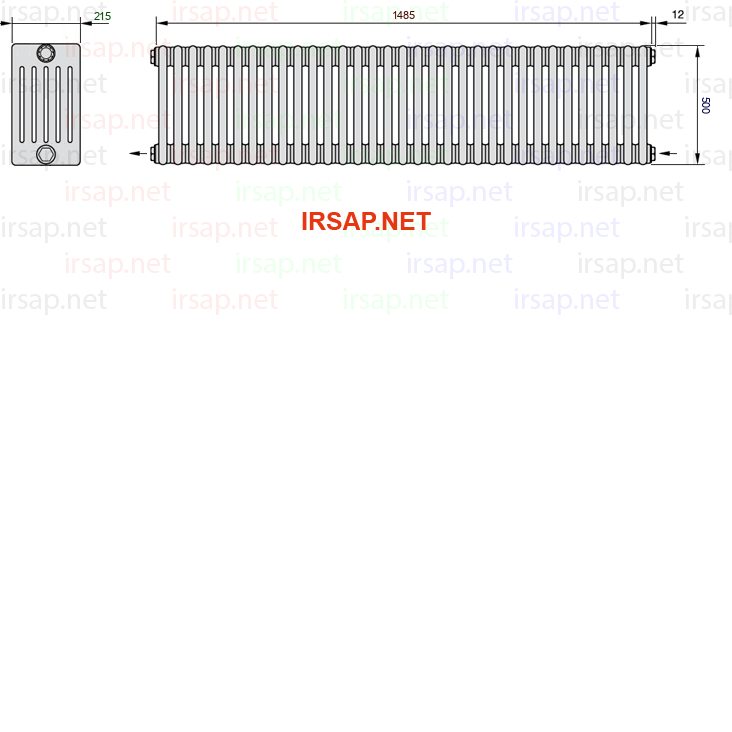 Радиатор IRSAP Tesi 60500/33 T08 CL 01